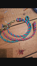 Load and play video in Gallery viewer, Handmade muletape bucket straps with removable snaps.
