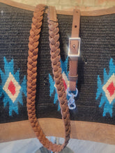 Load image into Gallery viewer, 7f Dark oil braided reins
